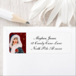 Etiqueta retro vintage Art Deco Lady Christmas Label<br><div class="desc">retro vintage Art Deco Lady Christmas label</div>