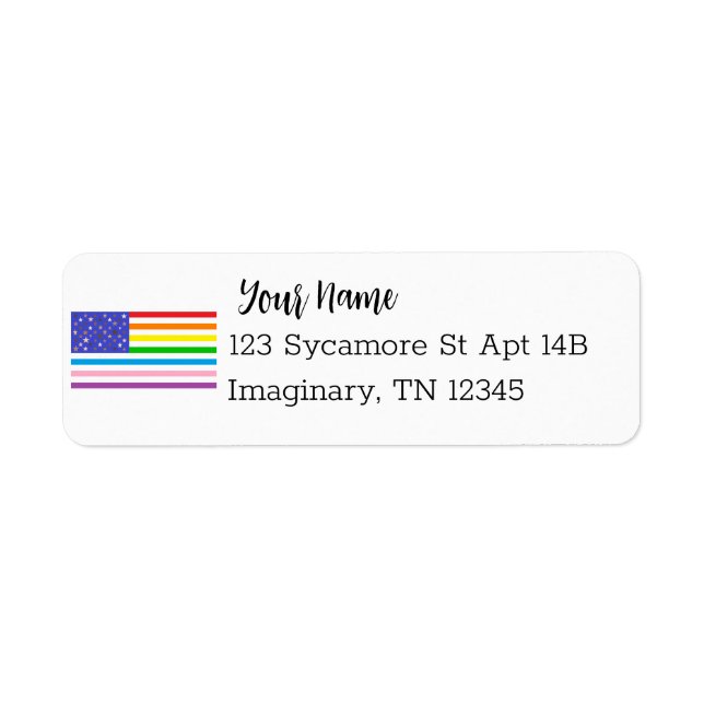 Etiqueta Return Address Label (Frente)