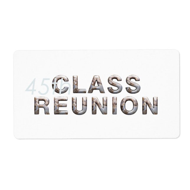 Etiqueta Reunião de 45.a classe do TII (Frente)