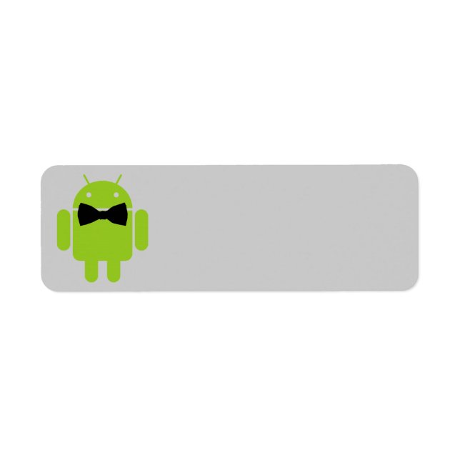 Etiqueta Robô de Androide Verde Atyre Formal (Frente)