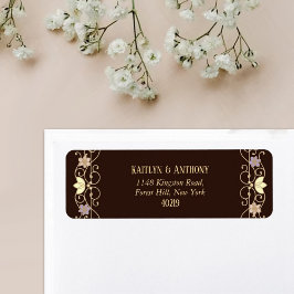 Etiqueta Rococo Revival Elegant Vintage Floral Wedding