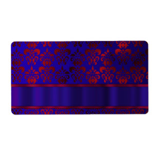 Etiqueta Rodovalho vermelho e azul