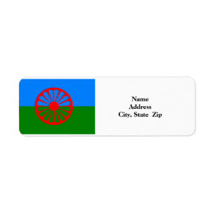 Etiqueta Roma Flag Return Address Labels
