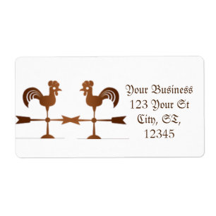 Etiqueta Rooster Weathervane Thunder_Cove