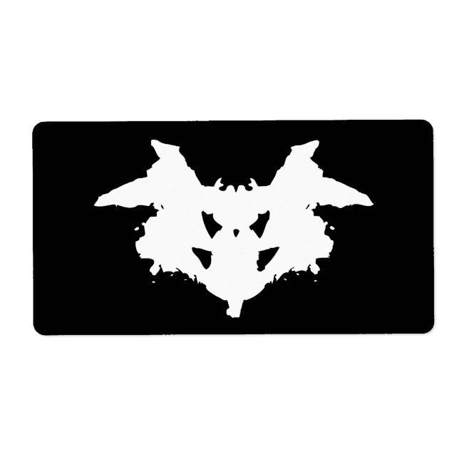 Etiqueta Rorschach Inkblot (Frente)