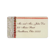 Rosa Antiga Renda Rustic Redo Victoriado Sackcloth