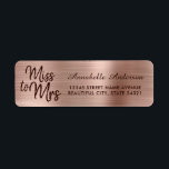 Etiqueta Rosa Chic Dourado Metalizado Brilho Senhorita para<br><div class="desc">Rosa Bege Dourado Rosa Metalizado Brilho Etiqueta Senhorita para Sra</div>