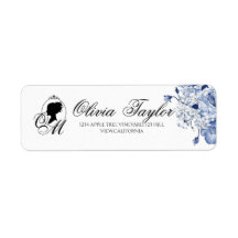 Rosa de Elegante de Monograma de Casamento de Jard