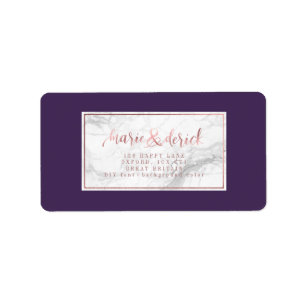 Etiqueta Rosa de Fax PixDezines Dourado+Marble+DIY em Segun