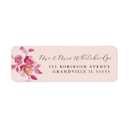 Etiqueta Rosa de Lâmpada Design moderna de Aquarela