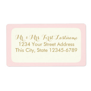 Etiqueta Rosa e Marfim