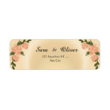 Rosa Floral Bege Elegante
