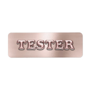 Etiqueta Rosa Pó Dourado Pó Cor-de-rosa 3D Recipientes de a
