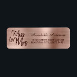 Etiqueta Rosa Rosa Rosa Dourada Mole Mole Mole de Metal Míd<br><div class="desc">Rosa Rosa Rosa Cor-de-rosa-rosa,  bolha de ouro,  senhorita para a Sra. Label</div>