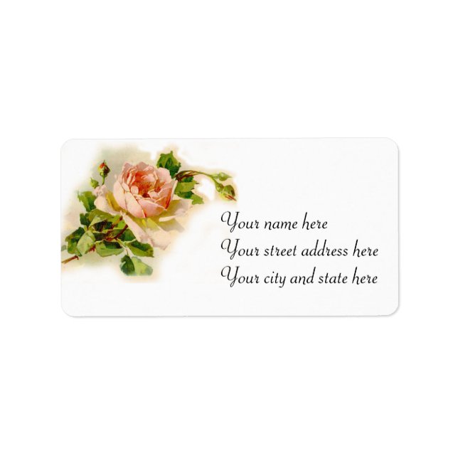 Etiqueta Rosa rosa-vitoriano (Frente)