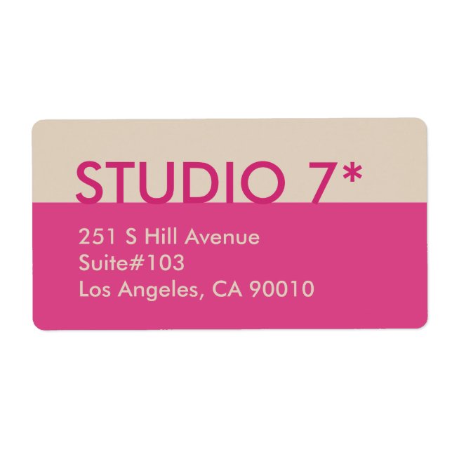 Etiqueta Rosa - Série Natural (Frente)