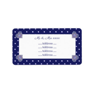 Etiqueta Rosace Azul