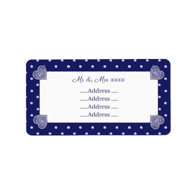 Etiqueta Rosace Azul (Frente)