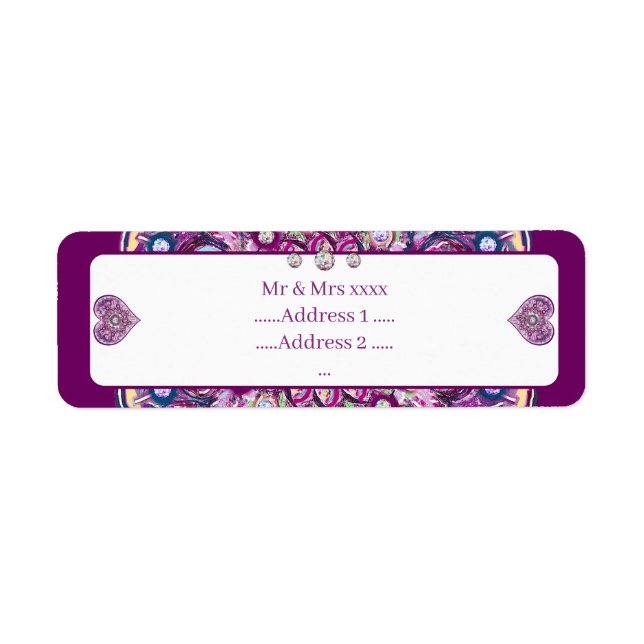 Etiqueta Rosace vermelho cardinal (Frente)