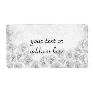 Etiqueta Rosas antigos grandes rótulos