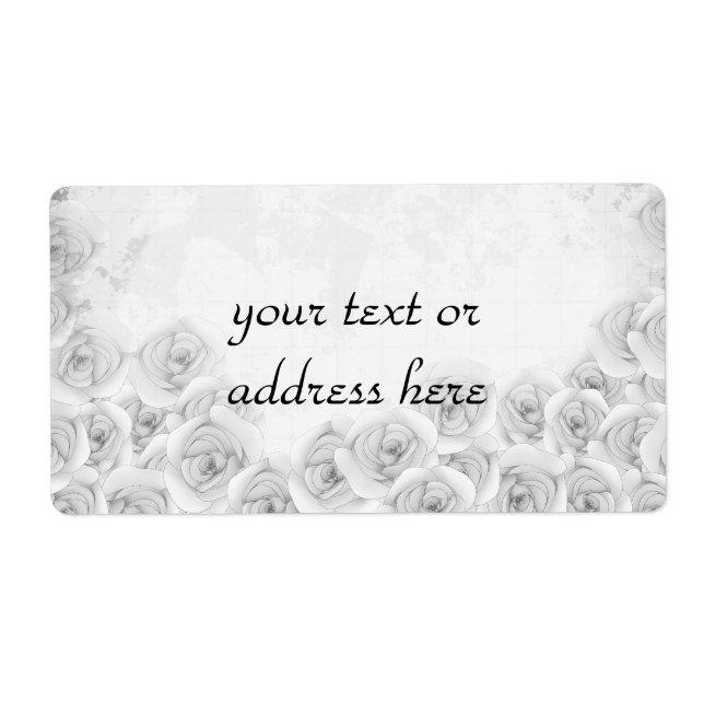 Etiqueta Rosas antigos grandes rótulos (Frente)