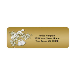 Etiqueta rosas de Bells Casados Brancos de 50 anos