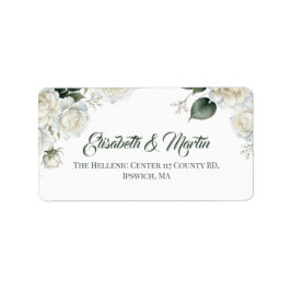Etiqueta Rosas Sage Casamento Floral