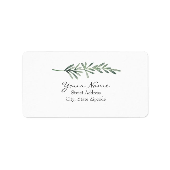 Etiqueta Rosemary de Aquarela (Frente)