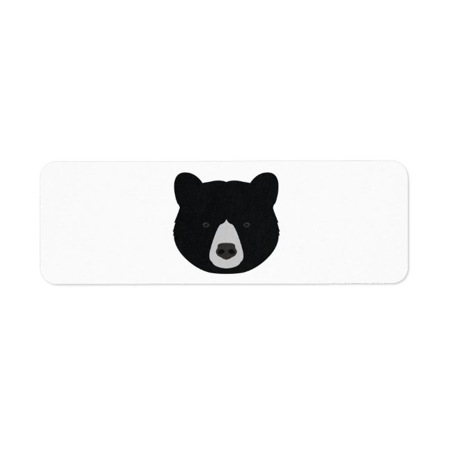 Etiqueta Rosto de Urso Negro (Frente)