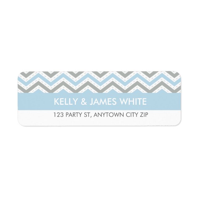 Etiqueta ROTULAGENS DO ENDEREÇO DE DEVOLVIMENTO: azul paste (Frente)