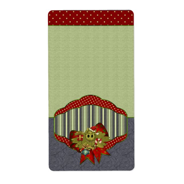 Etiqueta Rótulo Apothecary do dragão Yule (Frente)