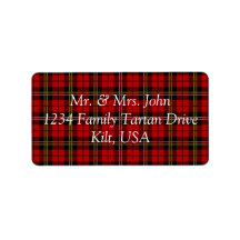 Rótulo Brodie Red Tartan
