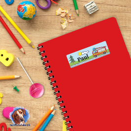 Etiqueta Rótulo - caminhão de incêndio