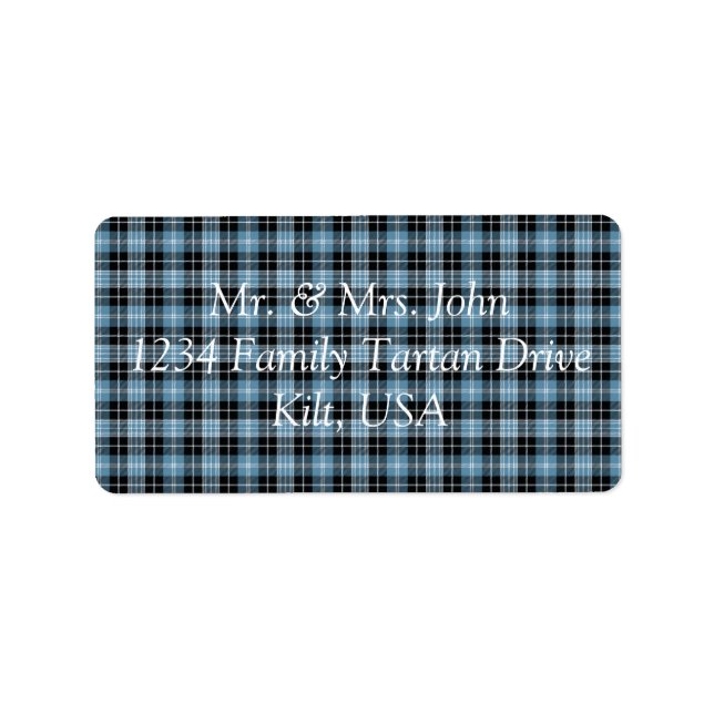 Etiqueta Rótulo Clark Tartan (Frente)