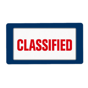 Etiqueta Rótulo CLASSIFICADO pela Empresa (Grande)