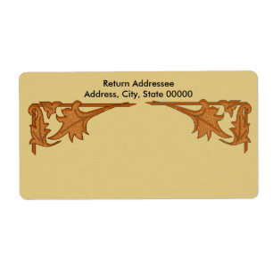 Etiqueta Rótulo - Colchetes de folhas