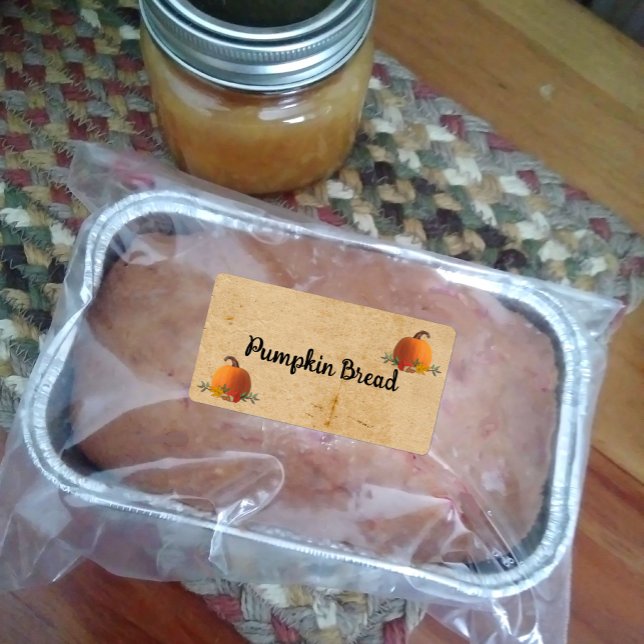 Etiqueta Rótulo Comercial Personalizado do Pumpkin (Criador carregado)