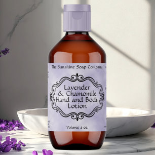 Etiqueta Rótulo cosmético emoldurado vintage em pergaminho