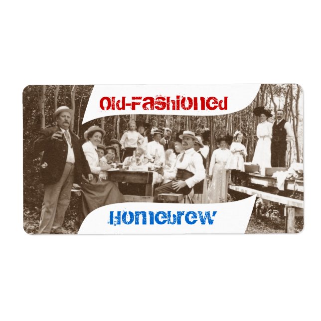 Etiqueta Rótulo da garrafa de cerveja de homebrewing (Frente)