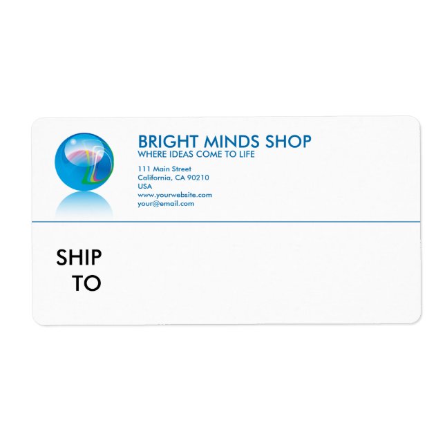 Etiqueta Rótulo da Série Marble Glass N.o 1 (Frente)