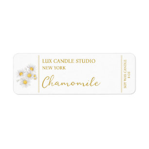 Etiqueta Rótulo da Vela Chamomile
