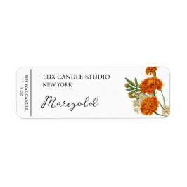 Etiqueta Rótulo da Vela Marigold