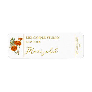 Etiqueta Rótulo da Vela Marigold