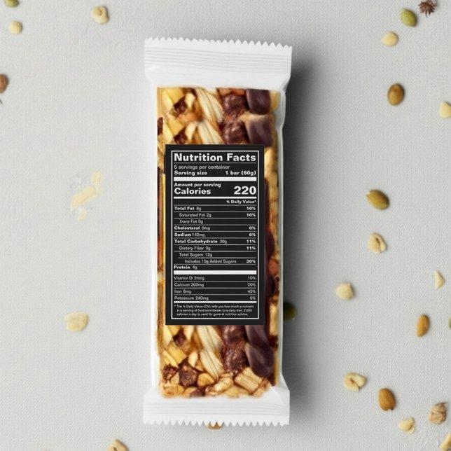 Etiqueta Rótulo de Alimentos Nutricionais Personalizado Pre (Criador carregado)