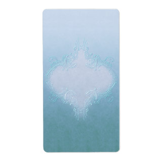 Etiqueta Rótulo de Apotecário Azul bonito