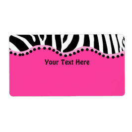 Etiqueta Rótulo de Avery Zebra Funky