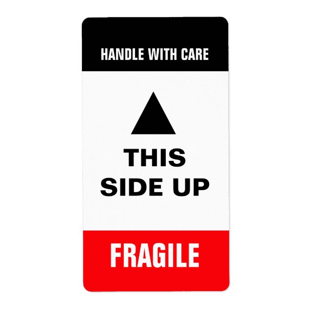 Etiqueta Rótulo de Aviso Lado a Lado (Frente)