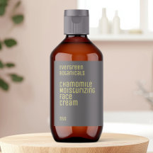 rótulo de beleza minimalista - cinza e amarelo