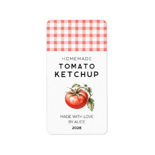 Etiqueta Rótulo de conserva de Ketchup de tomate caseiro