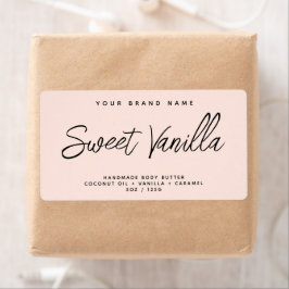 Etiqueta Rótulo de cosmético elegante simples para manteiga